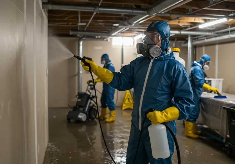 Basement Sanitization and Antimicrobial Treatment process in Terrytown, NE